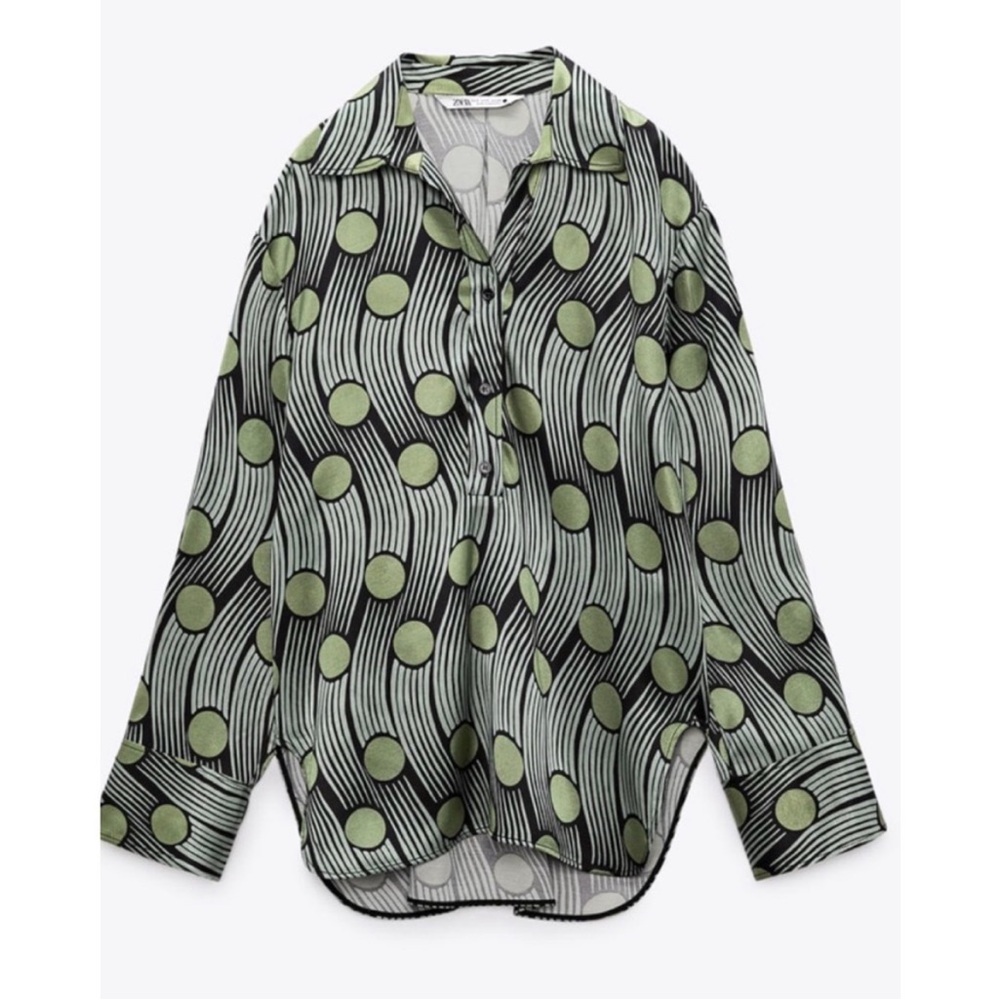 Zara Green Patterned Matching Set - Picture 6 of 6